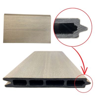 Image showing  6 ft. Valla Capped Composite Privacy Fence Panel, Brown, 400003101B