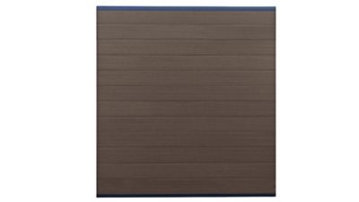 Frame It All 6 ft. Valla Capped Composite Privacy Fence Panel, Mahogany, 400003103B