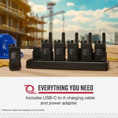 Image showing  6-Unit Dock Charger for Cobra Performa 400/450 2-Way Handheld Business Radios