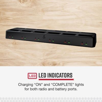 Image showing  6-Unit Dock Charger for Cobra Performa 400/450 2-Way Handheld Business Radios