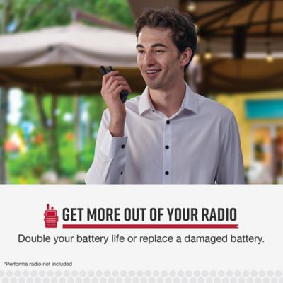 Image showing  Li-Ion Replacement Battery for Cobra Performa 400/450 2-Way Handheld Business Radios