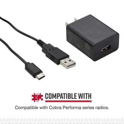Image showing 6 th Cobra USB-C to USB-A Charging Cable for Cobra Performa 400/450 2-Way Handheld Business Radios, 0010079-1