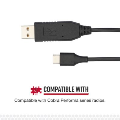 Image showing 6 th Cobra USB-C to USB-A Radio Programming Cable for Cobra Performa Business and TrailBlazer GMRS Handheld Radios, 0010081-1