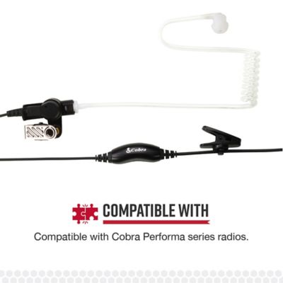 Image showing  Surveillance Earpiece for Cobra Performa 400/450 2-Way Handheld Business Radios and Select Non-Cobra Devices