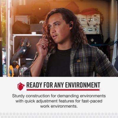 Image showing  C-Style Swivel Wrap Around-the-Ear Headset for Cobra Performa 400/450 2-Way Handheld Business Radios