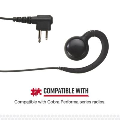 Image showing 5 th Cobra C-Style Swivel Wrap Around-the-Ear Headset for Cobra Performa 400/450 2-Way Handheld Business Radios