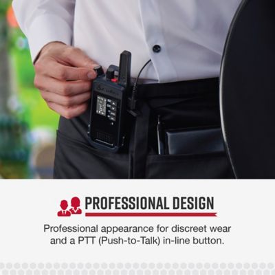 Image showing  C-Style Earloop-Wrap In-Ear Headset for Cobra Performa 400/450 2-Way Handheld Business Radios