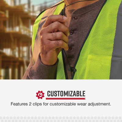 Image showing  C-Style Earloop-Wrap In-Ear Headset for Cobra Performa 400/450 2-Way Handheld Business Radios