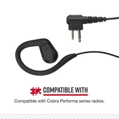 Image showing 5 th Cobra C-Style Earloop-Wrap In-Ear Headset for Cobra Performa 400/450 2-Way Handheld Business Radios
