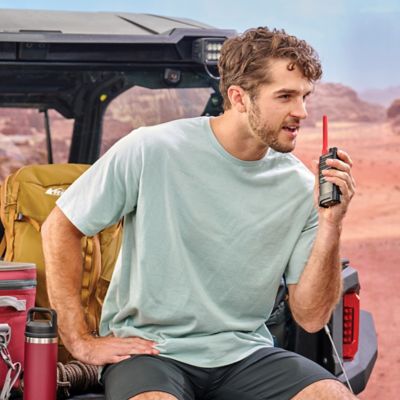 Image showing  TrailBlazer 500 GMRS 2-Way Radio Pair, Black and Red