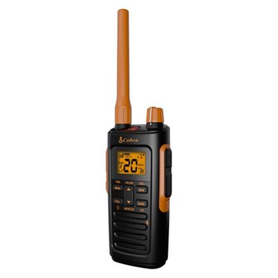 Cobra TrailBlazer 450 GMRS 2-Way Radio Pair, Black and Orange