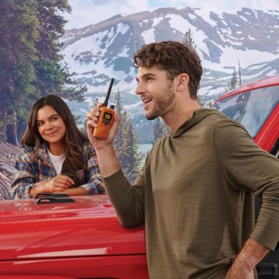 Image showing  TrailBlazer 250 GMRS 2-Way Radios, 2-Pack, Orange/Black