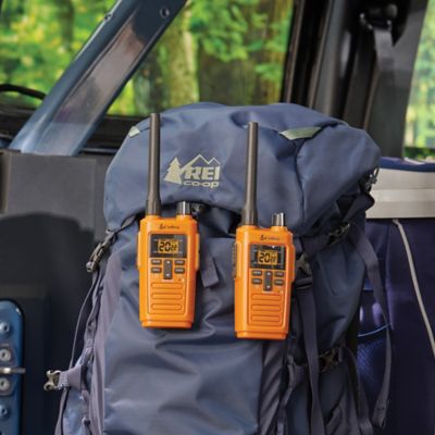 Image showing 7 th Cobra TrailBlazer 250 GMRS 2-Way Radios, 2-Pack, Orange/Black