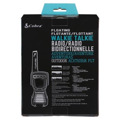 Image showing  ACXT1035R FLT Floating Waterproof 2-Way Radios, 37 Mile-Range, Multicolored, 2-Pack