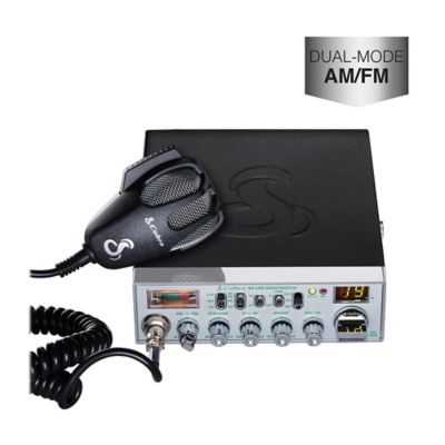 Image showing  40-Channel AM/FM CB Radio with NightWatch and Microphone, Chrome Face, 29 NW LTD Classic