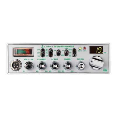 Image showing  40-Channel AM/FM CB Radio with NightWatch and Microphone, Chrome Face, 29 NW LTD Classic