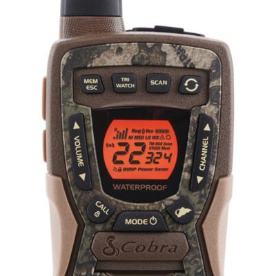 Image showing 9 th Cobra FLT Floating Waterproof 2-Way Radios, 37 Mile-Range, Camouflage, 2-Pack