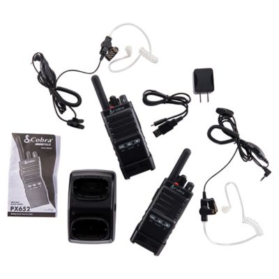 Image showing  PX650 Pro Business 2-Watt FRS 2-Way Radios with Surveillance Headset, 42 Mile Range, 2-Pack