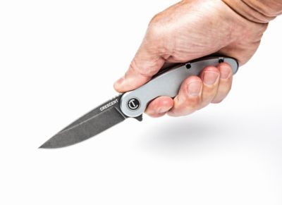 Image showing  3-1/4 in. Drop Point Aluminum Handle Pocket Knife