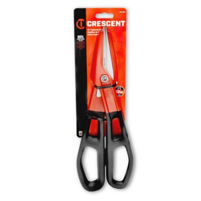 Image showing  WISS 13 in. Serrated Aluminum Tinner Snip with Dipped Handle