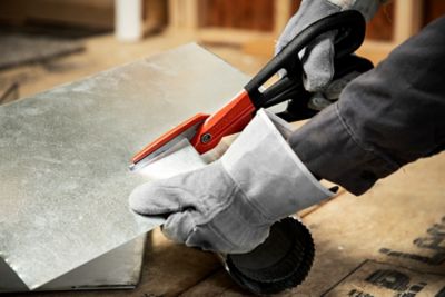 Image showing  WISS 13 in. Serrated Aluminum Tinner Snip with Dipped Handle