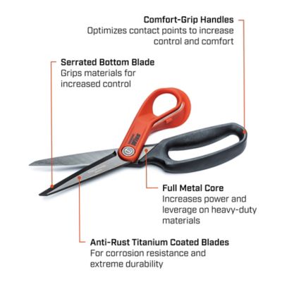 Image showing  WISS 10 in. Heavy-Duty Titanium Coated Tradesman Shears