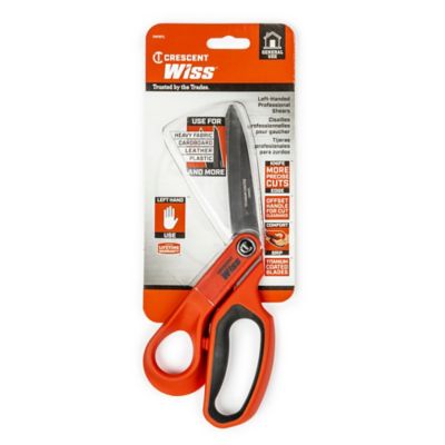 Image showing  WISS 10 in. Titanium Coated Offset Left Hand Tradesman Shears