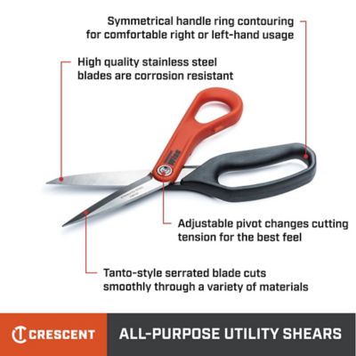 Image showing  WISS 8-1/2 in. Stainless Steel All-Purpose Tradesman Shears