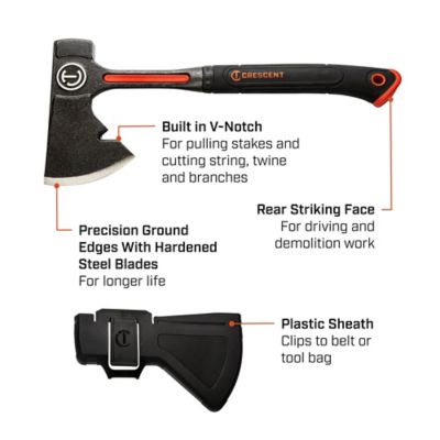 Image showing  0.25 lb. 16 in. Steel Camping Hatchet