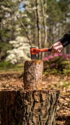 Image showing 6 th Crescent 20 oz. 12 in. Hatchet with Fiberglass Handle