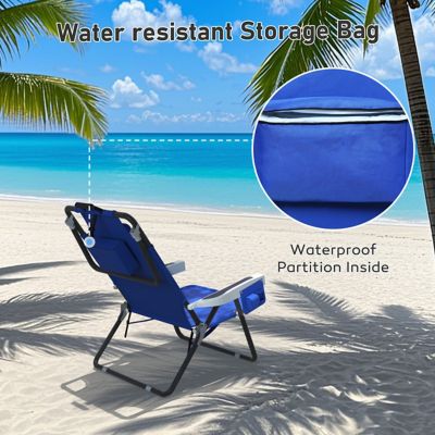 Image showing  Backpack Beach Chair Pack, Folding Heavy-Duty Camping Chair