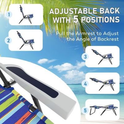Image showing  Backpack Beach Chair Pack, Folding Heavy-Duty Camping Chair