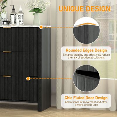 Image showing  6-Drawer Storage Cabinet Dresser for Bedrooms