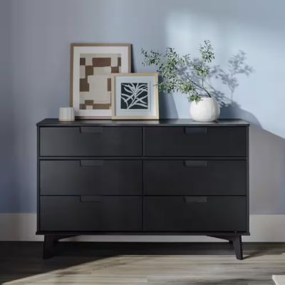 Veikous 6-Drawer Wide Storage Cabinet Dresser for Bedrooms