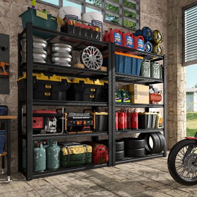 Veikous 5-Shelf 47.63 in. x 71.97 in. x 18.04 in. Metal Garage Storage Shelving Unit for Warehouses, HP1106-B2