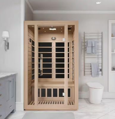 Veikous Andora Indoor Home Sauna, Heater Box with Light Therapy