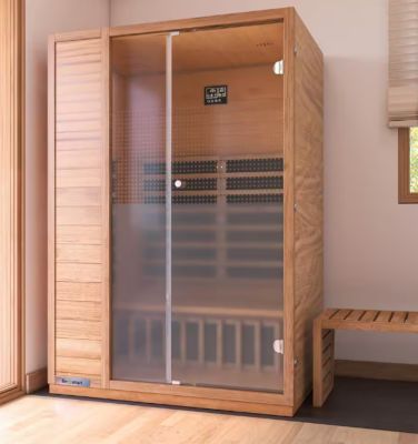 Veikous Andora Personal Home Sauna, Heater Box with Light Therapy