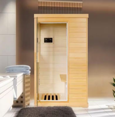 Veikous Andora Personal Indoor Sauna, Heater Box with Light Therapy
