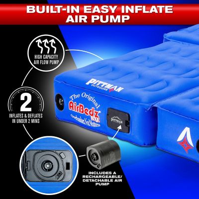 Image showing 8 th Pittman Outdoors Bronco 2 pc. Air Mattress with Built-in Rechargeable Air Pump