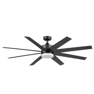 Honeywell 62 in. 6-Speed Indoor/Outdoor Kildee Ceiling Fan Matte, Black