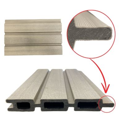 Image showing  6 ft. Riviera Capped Composite Privacy Fence Panel, Brown, 400004101