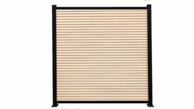 Frame It All 6 ft. Riviera Capped Composite Privacy Fence Panel, Cedar, 400004104