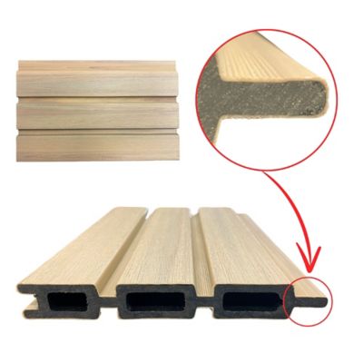 Image showing  6 ft. Riviera Capped Composite Privacy Fence Panel, Cedar, 400004104