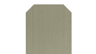Frame It All 8 ft. Capped Composite Dog-Ear Fence Picket, Grey, 400001101-8DE