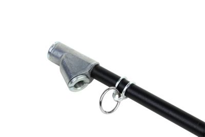 Image showing  10-160 PSI Dual Head Straight Service Gauge, Matte Black Poly Finish