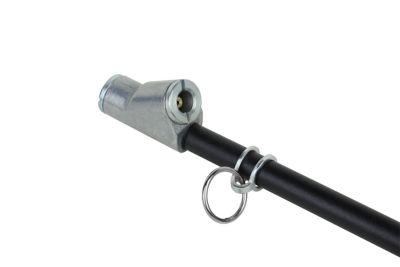 Image showing  10-160 PSI Dual Head Straight Service Gauge, Matte Black Poly Finish