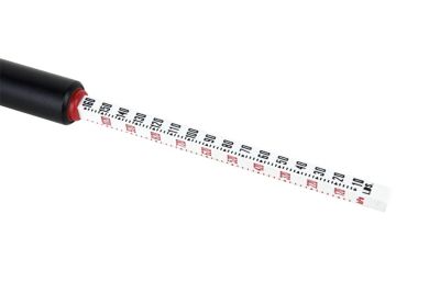 Image showing  10-160 PSI Dual Head Straight Service Gauge, Matte Black Poly Finish