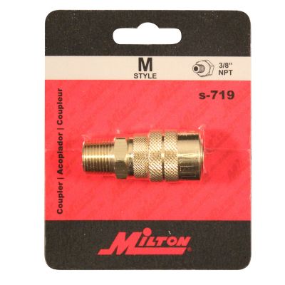 Image showing  3/8 in. MNPT M-Style Male Brass Coupler