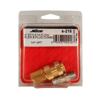 Image showing  1/4 in. NPT HighFlowPro V-Style Coupler and Plug Kit