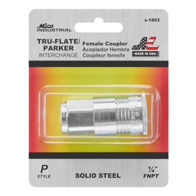 Image showing  1/4 in. FNPT P-Style Steel Coupler